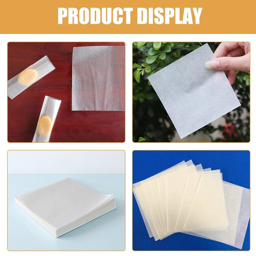 500pcs Non Absorbing Lab Weighing Paper For Chemical Analysis Double Sided Glossy Translucent Sheets For Laboratory Use Cellulos