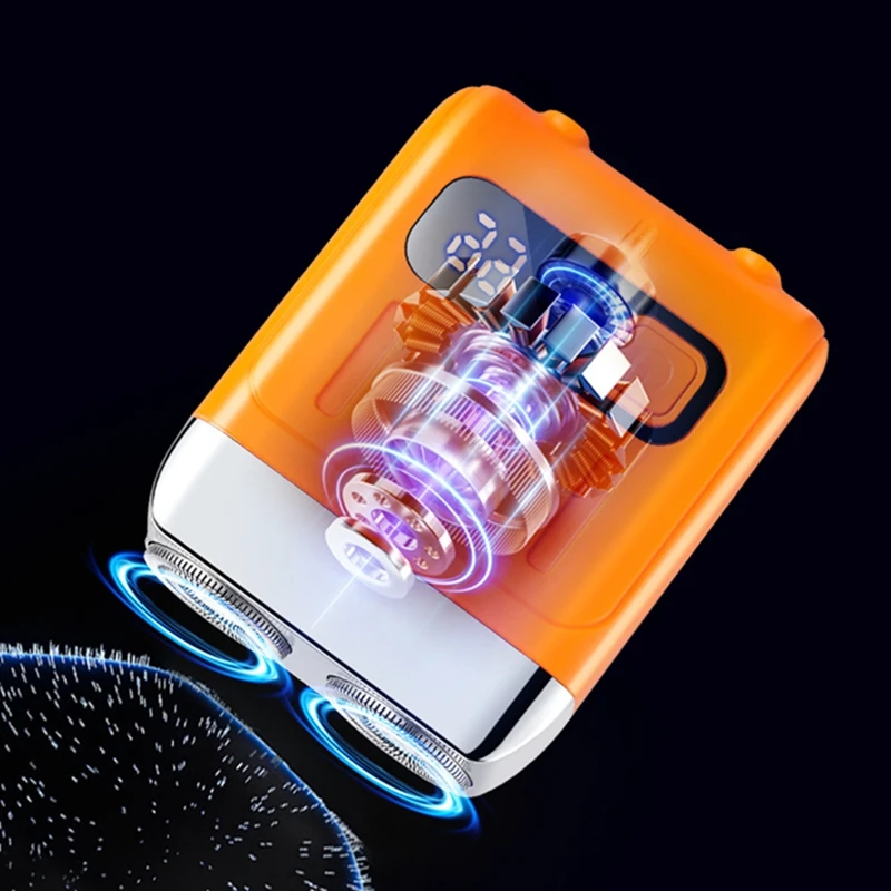 Neue Intelligente Digitale Mini Elektrische Rasierer Für männer Rasierer Elektrische Tragbare Reise Bart Messer Doppel Headed Rasierer