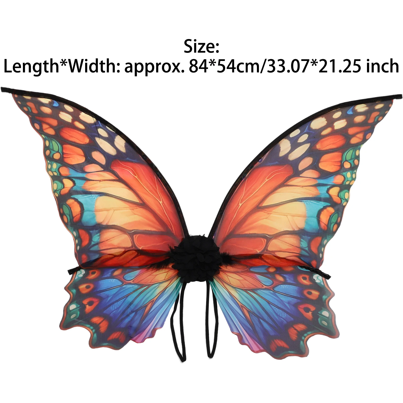 1pc feminino meninas cinta elástica falso flor fada borboleta asas traje acessório cosplay adereços para halloween vestir-se festa