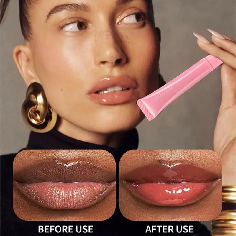 Vochtinbrengende Glanzende Lippenolie Vloeibare Lippenstift Hoogglans Lipgloss Balsem Niet-Vettige Lipverzorgingsproducten Voor Droge Pluipende Lipgloss