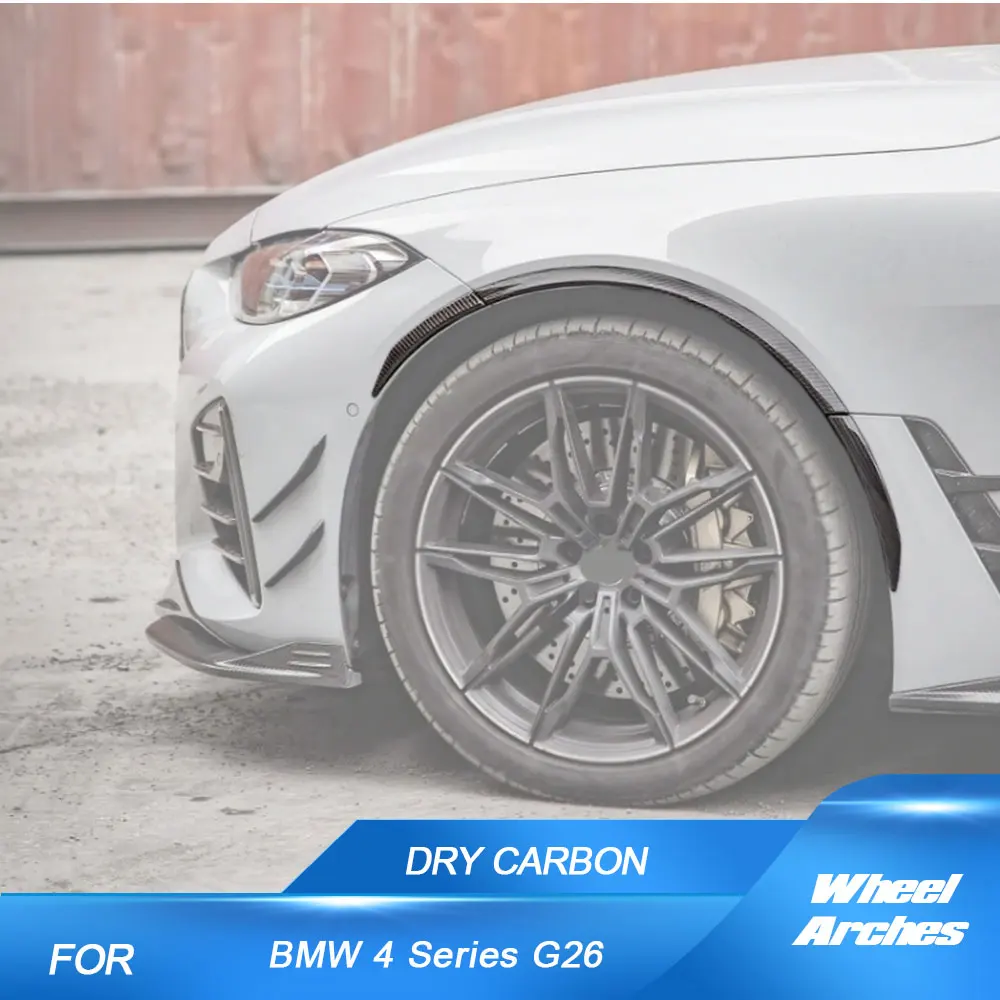 

Колесная арка автомобиля, боковые крылья, расширители, брызговики, накладки для BMW 4 серии G26 2021-2022, сухие карбоновые колесные арки