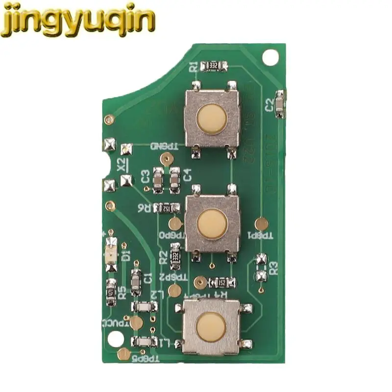 Jingyuqin 3-przyciskowa zdalna płytka PCB 1J 0959753 DA/AH 1K 0959753 G/N 434MHZ ID48 Chip do VW PASSAT Polo Golf Beetle Skoda Seat