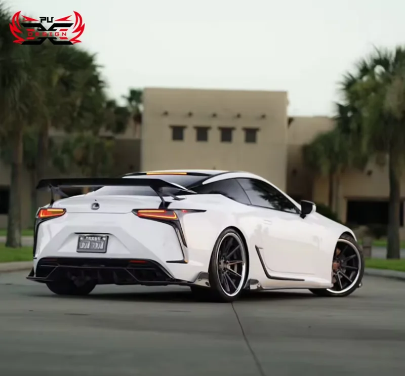 For Lexus LC500 LC500H Dry Carbon Fiber Front Bumper Front Canards Fender Door Canards Splitter Body kit