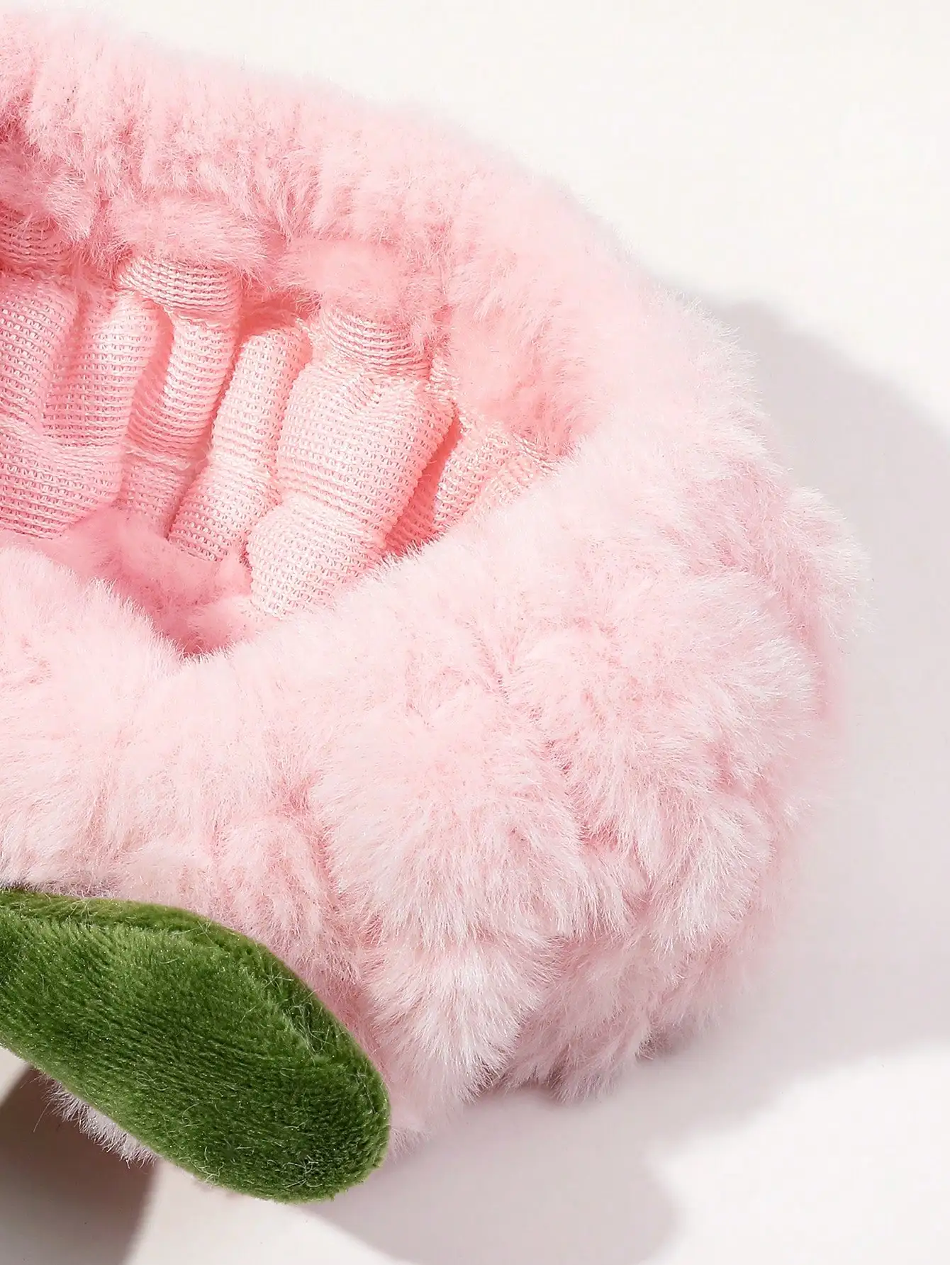 4 Stück rosa Erdbeere Gesichtswäsche Hautpflege Haarbänder für Frauen Mädchen süße weiche Make-up Stirnband Basic Utility Haarschmuck – Detail 3