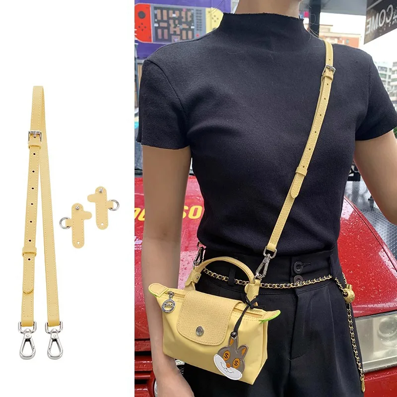 Bag Strap For Longchamp Mini Bag Shoulder Strap Free Punching Modification Bag Belt Accessories