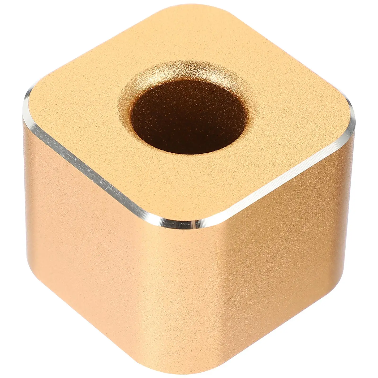 Aluminum Alloy Square Hole Stand Holder for Desk Office Students Sturdy Fine Workmanship Metal Pen Holder Desk Pen Stand