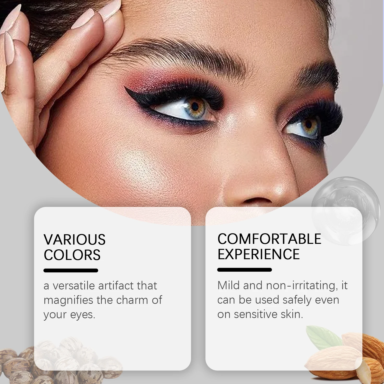 Farbiger Eyeliner-Stift mit vergrößertem Charme: Antioxidans verbessert die Hautbarriere, stärkt die Hautbeständigkeit und reduziert die Augenreizungen