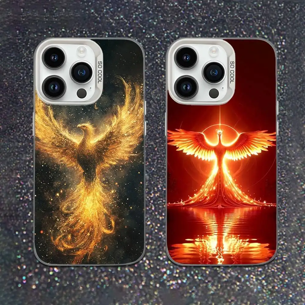 

Cool Phoenix Art Phone Case For iPhone 16,15,14,13,12,11,Mini,Pro,XS,SE,MAX White Matte Shockproof Cover