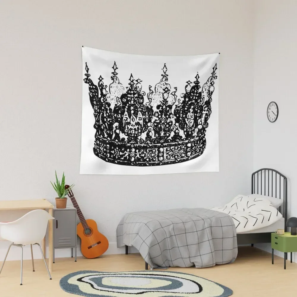 

Crown Tapestry Wall Hangings Decoration Mushroom Aesthetic Room Decor Korean Tapestry