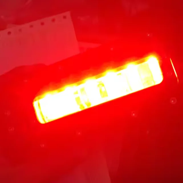 LED Warning Light Red Zone Safety Light DC 10～80V for Forklift Heavy Duty Machine LANTSUN LED6412