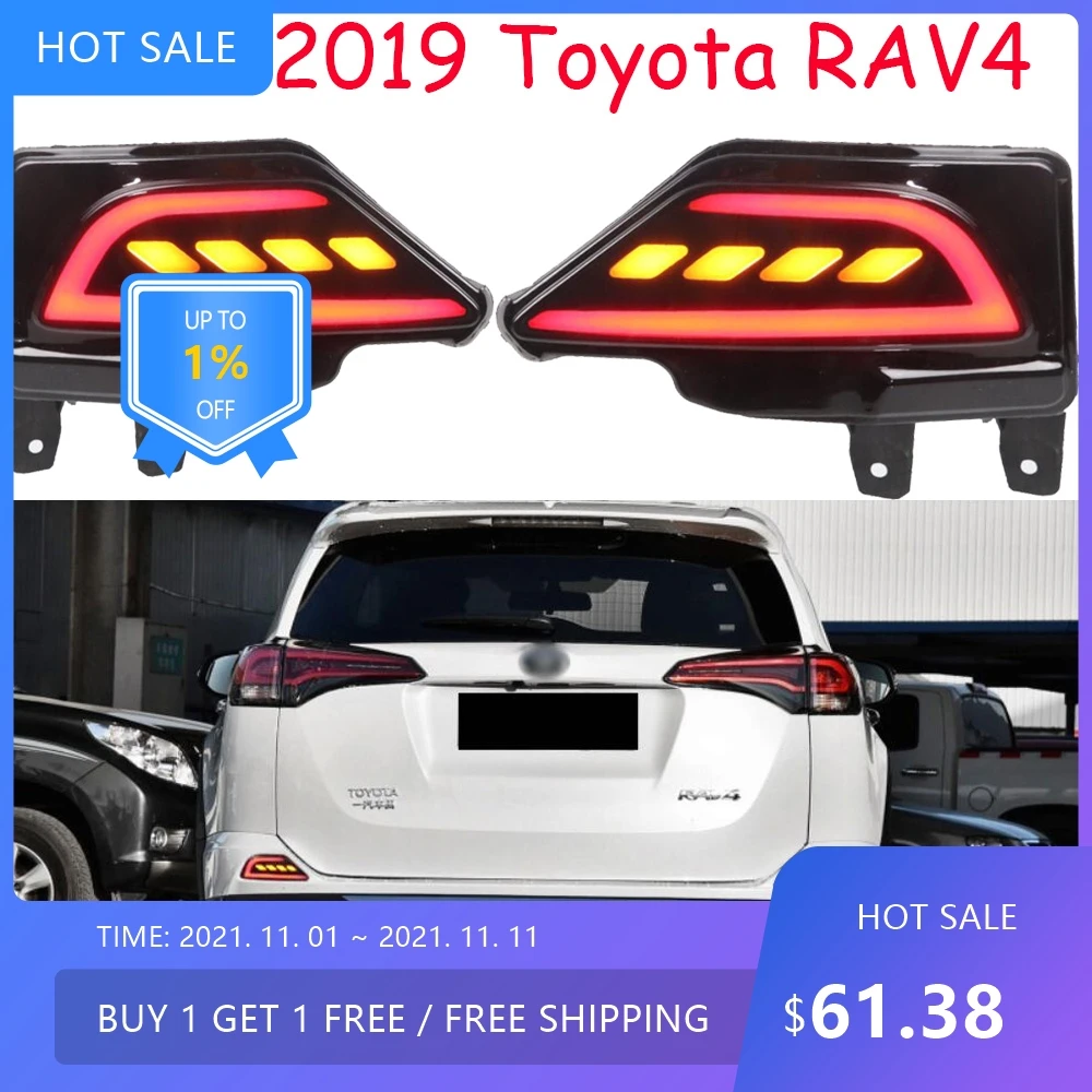 

Задний фонарь для Toyota RAV4 (2016-2019 г.в.), светодиодный, аксессуар для авто, задний противотуманный фонарь