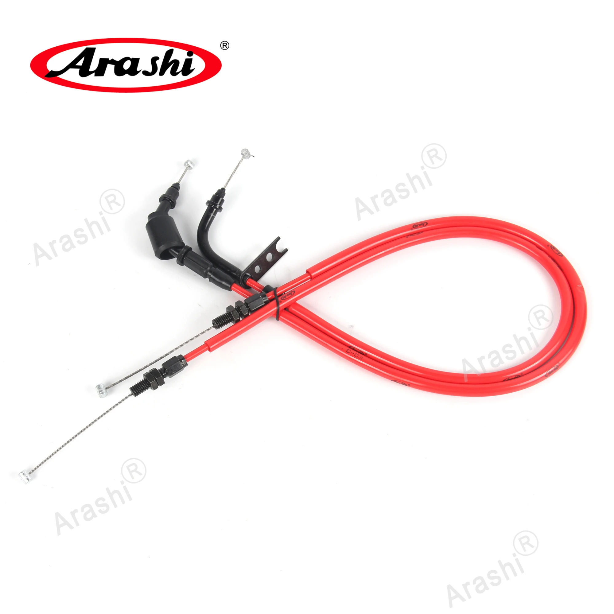 Arashi Throttle Cable For SUZUKI GSXR1000 GSX-R GSXR 1000 2009 2010 2011 2012 2013 2014 2015 2016 K9 Stainless Rubber Wire Line