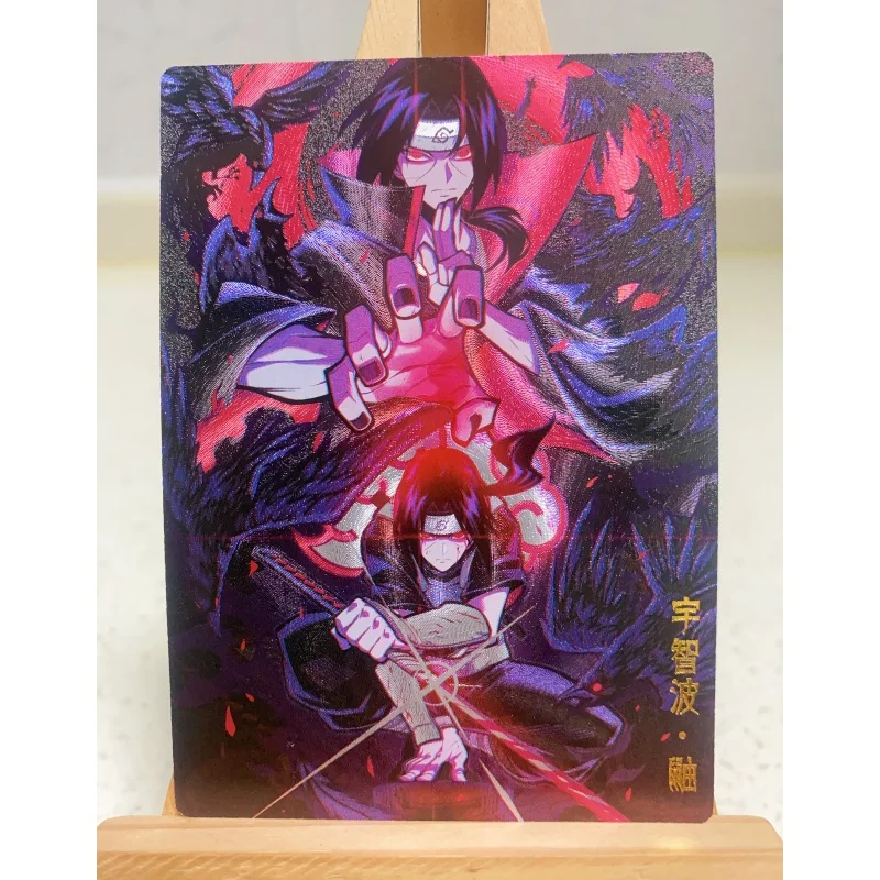 4 modelli Serie di personaggi anime Dragon Ball Son Goku Carta flash rifrattaria Saint Seiya NARUTO Uchiha Itachi Gioco di carte da collezione