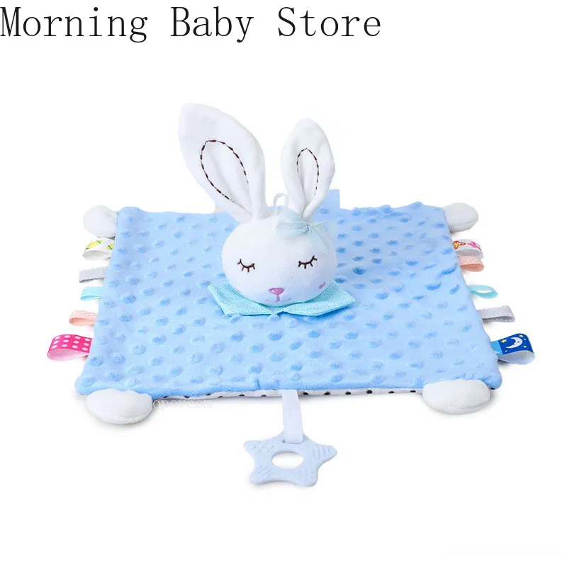 Newborn Baby Comforter Sleeping Dolls Soft Plush Animal Pacifier Towel Sleep Toy Soother Appease Towel Blanket Handkerchief