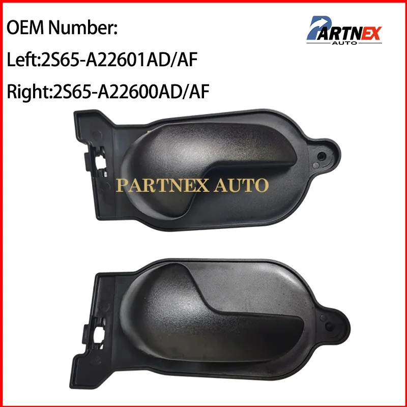 Car Door Interior Inner Inside Handle Compatible for Ford Ecosport 05-12 Fiesta 02-16 2S65-A22601AD 2S65-A22600AD
