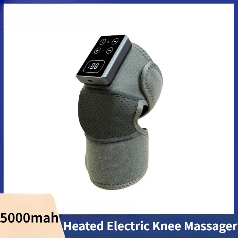 

5000mah Heated Electric Knee Massager Wireless Vibration Bionic Physiotherapy Knee Massage Professional Small Massag Device
