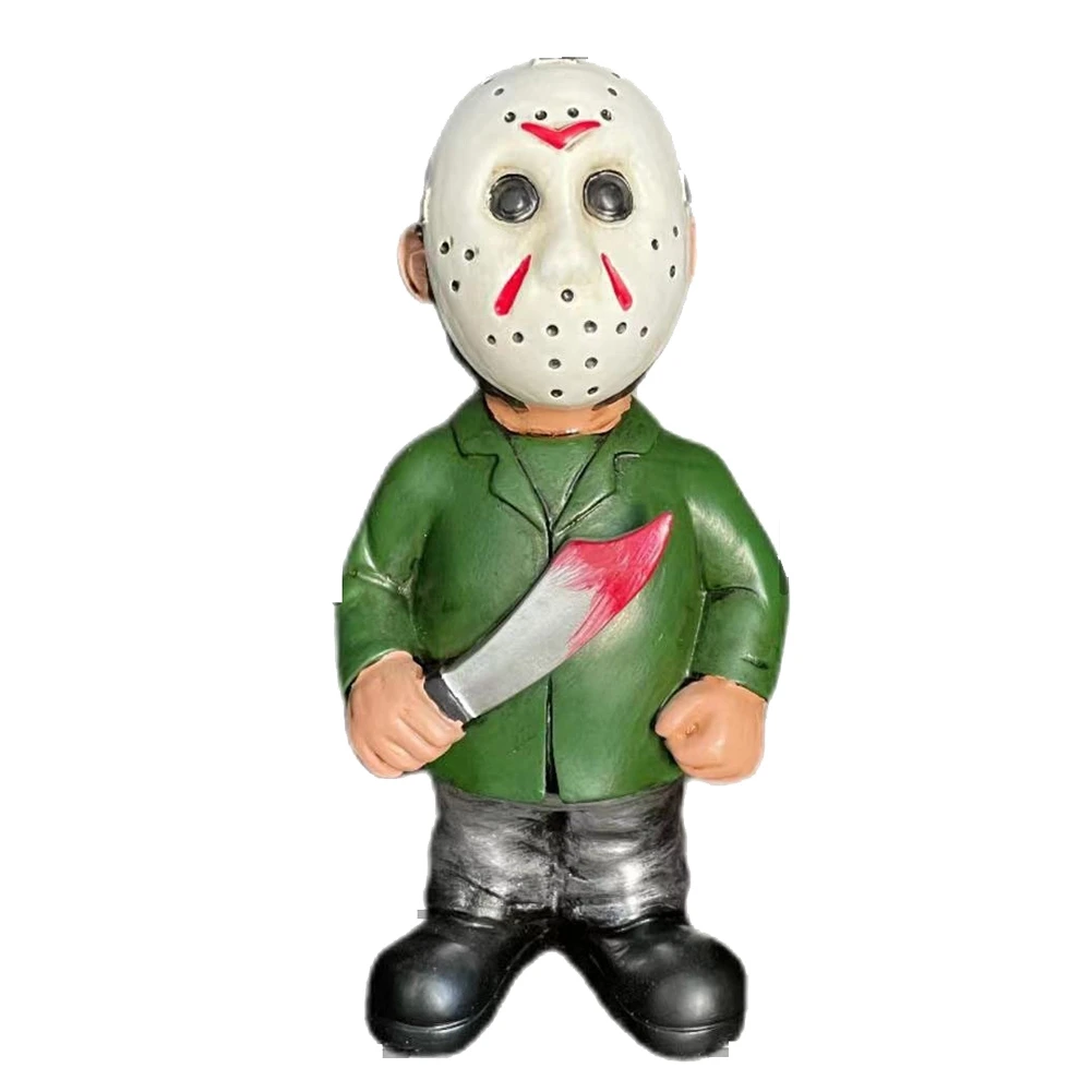 ホラー映画ガーデンノーム、屋内ガーデンノームガーデンスタチュー家の装飾、屋外ハロウィーン庭の芝生装飾A