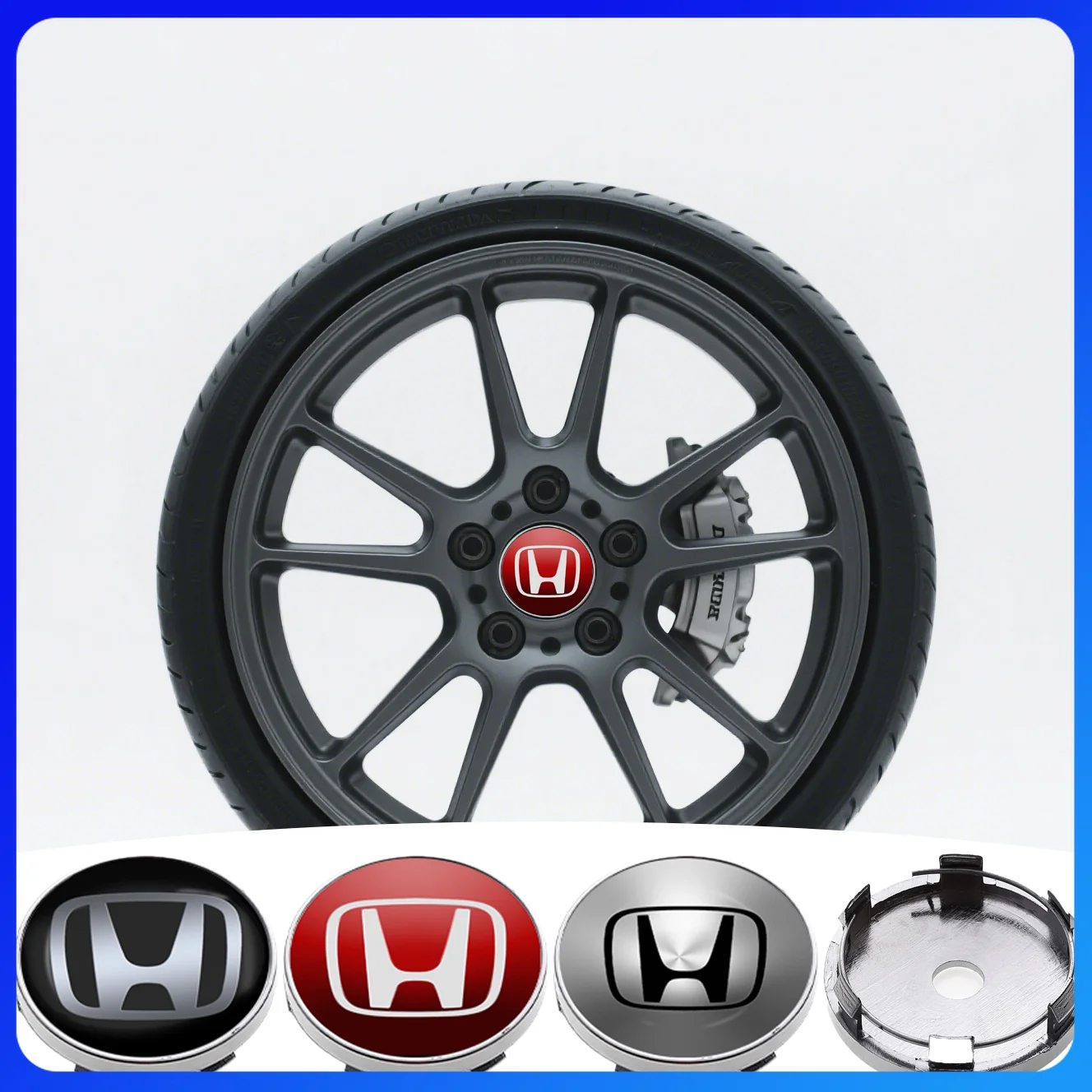 لهوندا و BMW M3 M4 M5 M6 F20 F30 G20 F31 F34 F10 G30 【 4 قطعة 】غطاء محور عجلة السيارة غطاء حافة الإطارات اكسسوارات الديكور #1