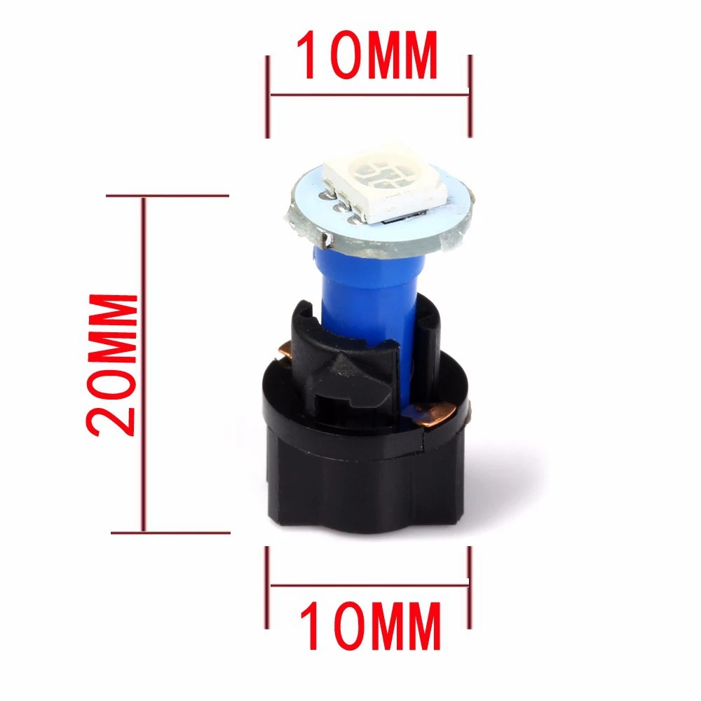 سيارة السيارات PC74 T5 LED تويست المقبس لوحة العدادات العنقودية التوصيل داش ضوء مزيج لمبة أخضر أحمر أزرق أبيض أصفر