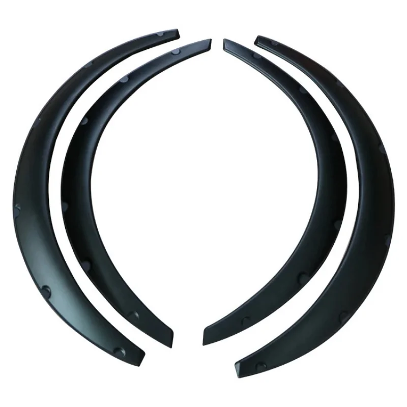 وصلة مضيئة لأقواس العجلات، حاجب عجلة سوداء لامعة عالمية #3