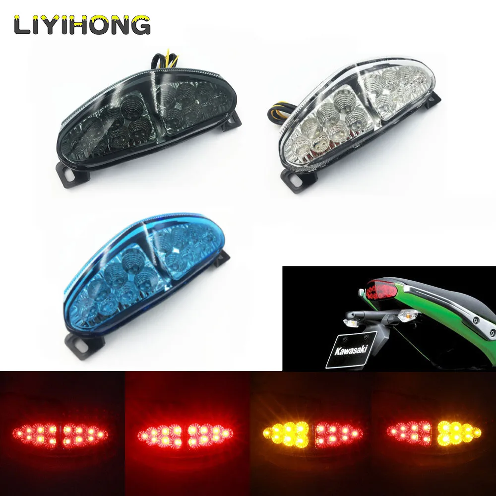 

For Kawasaki Ninja 650R ER6N ER6F ER 6F 6N 2009 2010 2011 Motorcycle Rear Tail Light Brake Turn Signals Integrated LED Light