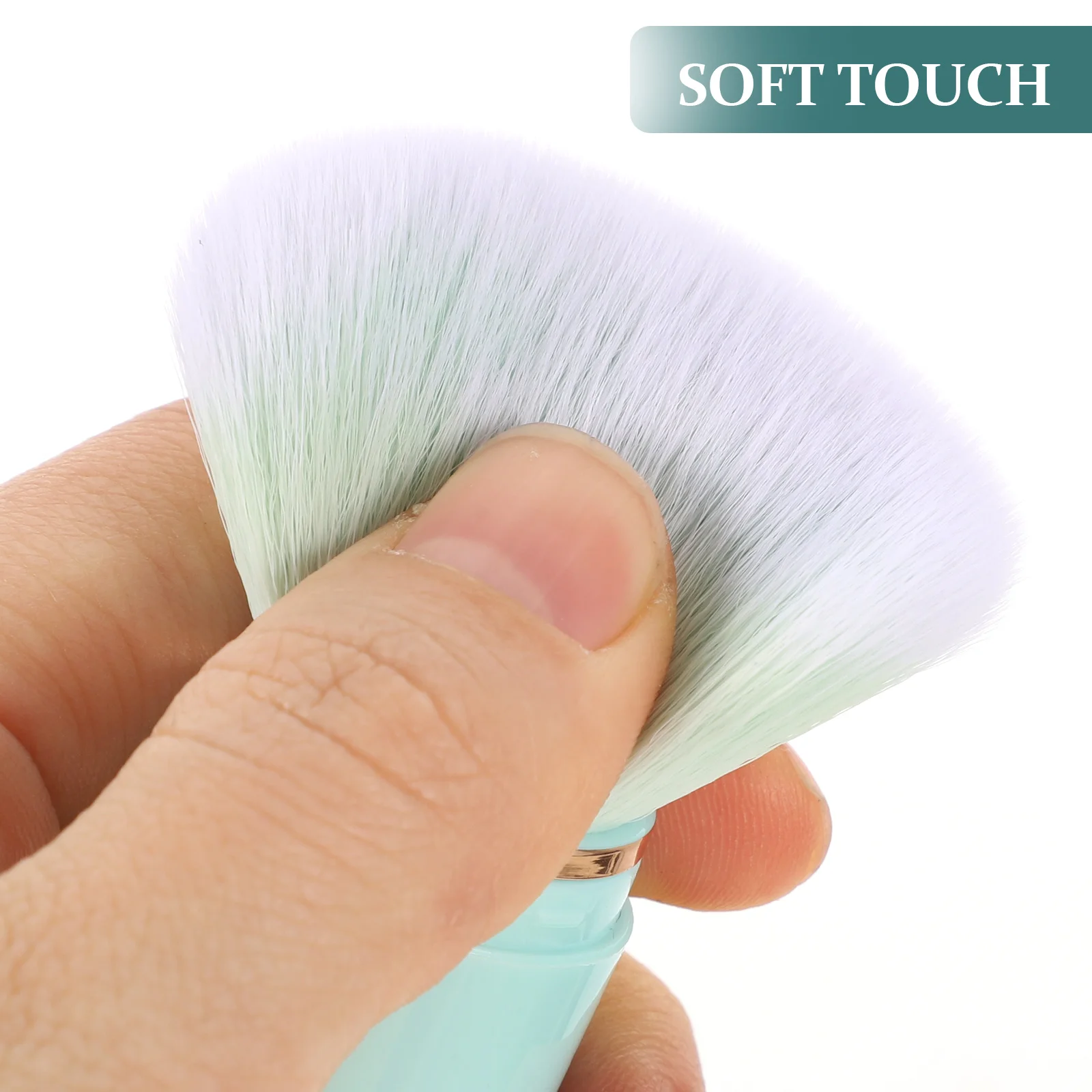 

Makeup Brush Set Comfortable Powder Applicator Wool Travel Professional Portable Brushes Long Handle Practical
