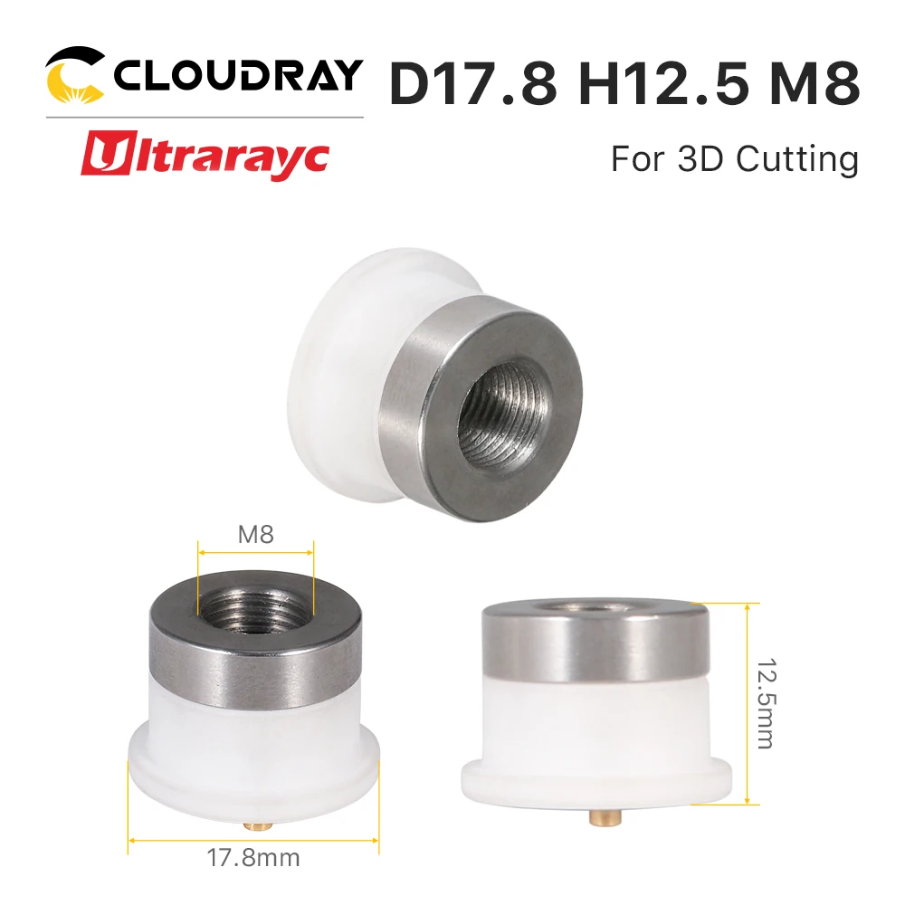 Ultrarayc 3D Ospri Laser Ceramic For Ospri 3D Alloy Cutting Head M8 Thread D17.8 D21.4 D21.5 D25 Nozzle Holder Consumable