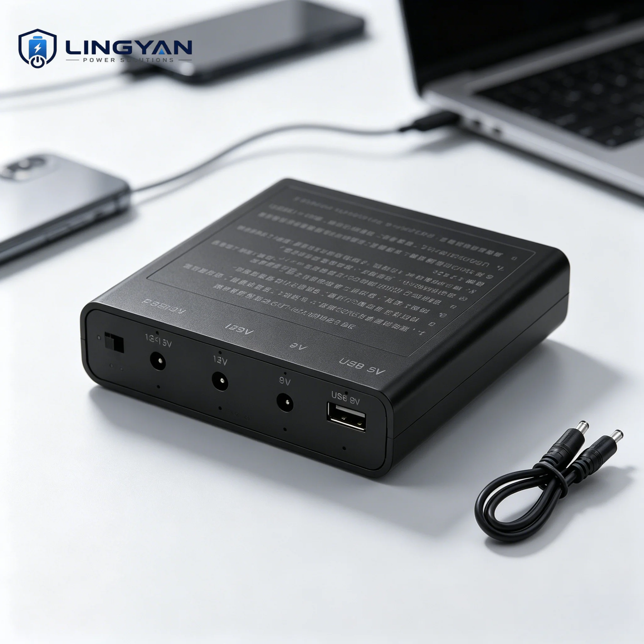 Multi Voltage Output Mini UPS DIY Shell For 6pcs 18650 Cells, Easy Assembly No Welding Backup Power For Router And CCTV