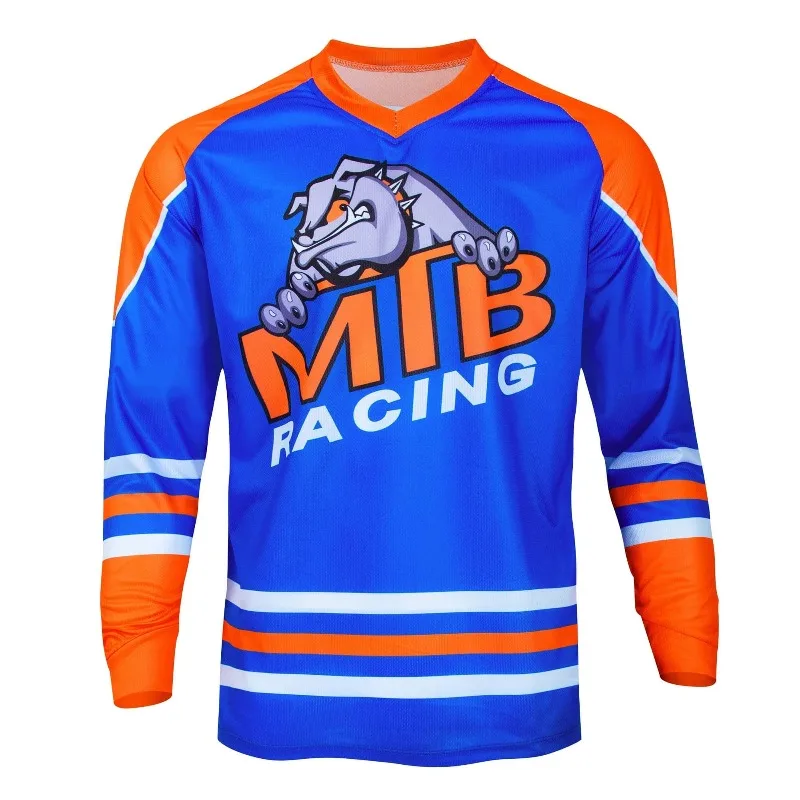 

Профессиональная командная веломайка для даунхилла с длинным рукавом, для горных велосипедов и мотокросса