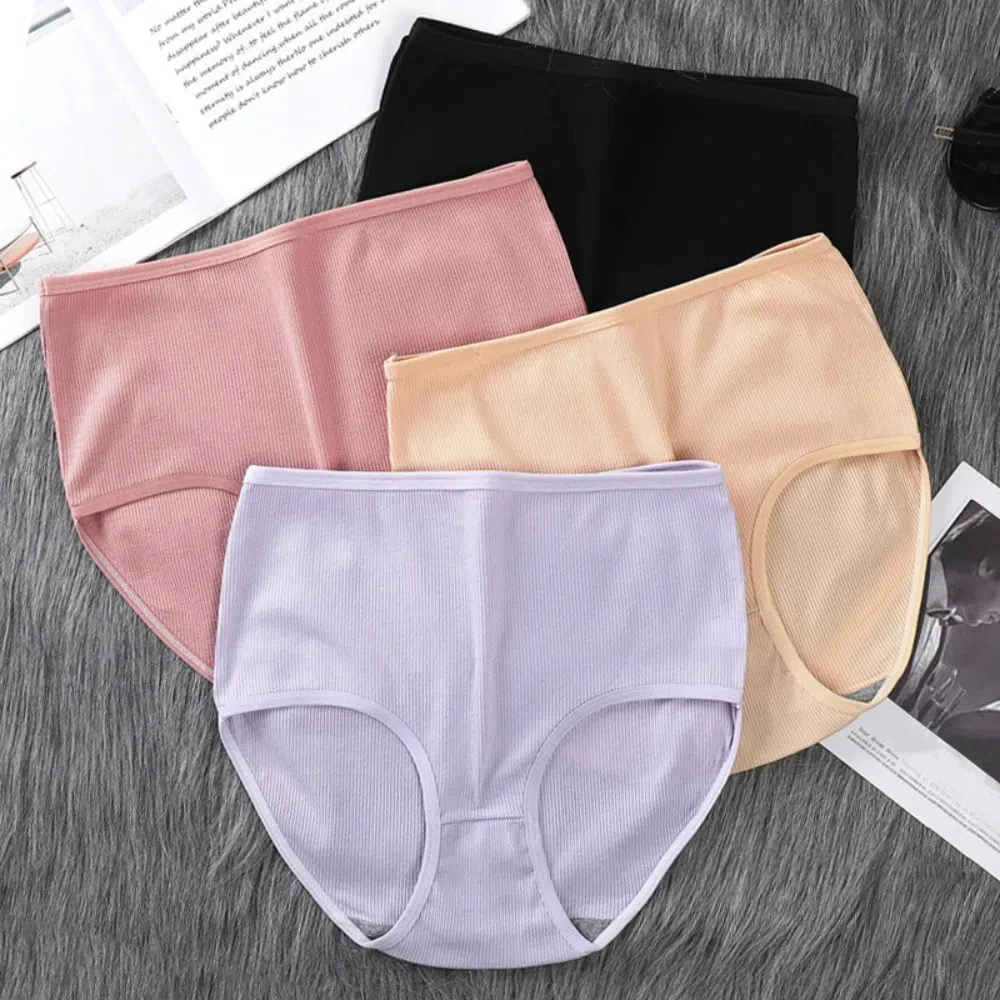 

8Pcs High Waist Women Panties Set Underwear Female Lingerie Large Briefs Elastic Random Color Big Size Underpants Four Seasons