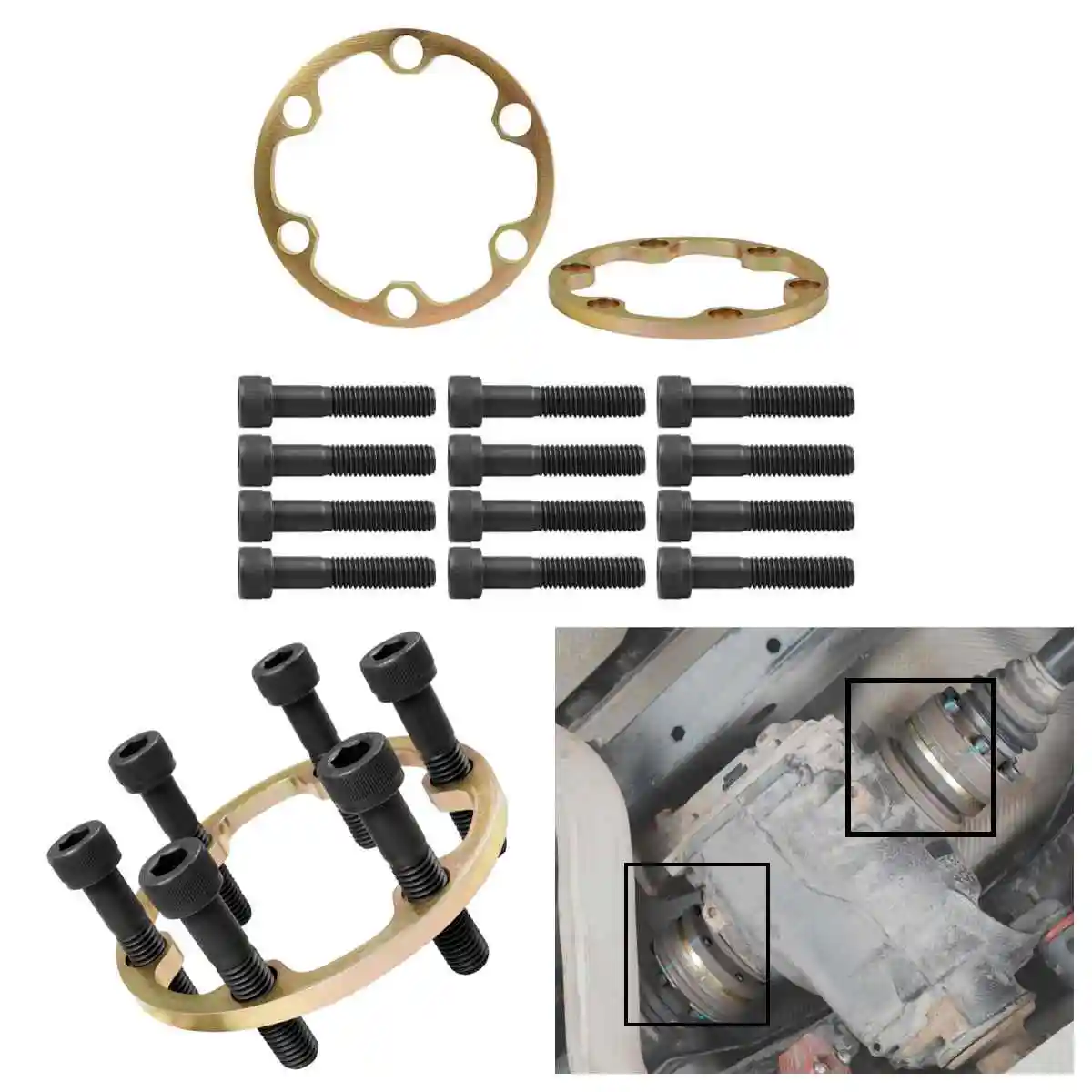 For 188 Version Half Shaft Axle Spacer Kit for BMW E46 E90 E92 E91 E93 E36 E30 Z4 E85 Non-M — Differential Driveshaft Spacer Kit