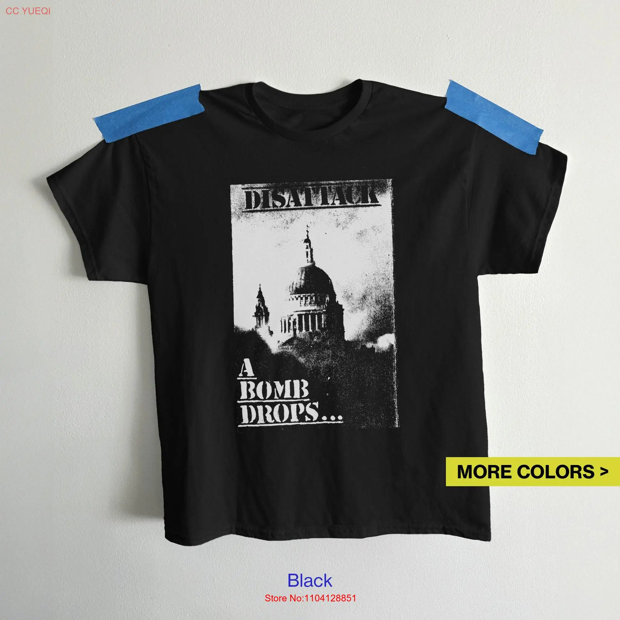 Disattack Punk T Shirt A Bomb Drops Scarica D Beat Carcassa Anti Cimex Crass Crosta Hardcore Maniche Lunghe O Corte-image