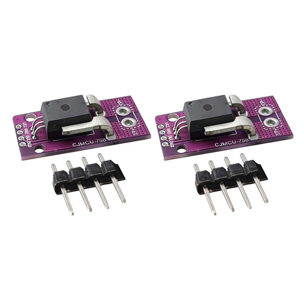 ACS758LCB Linear Hall Effect Current Detection Module for 50A 100A 150A 200A Range Used in Power Analyzers and Protection Relays