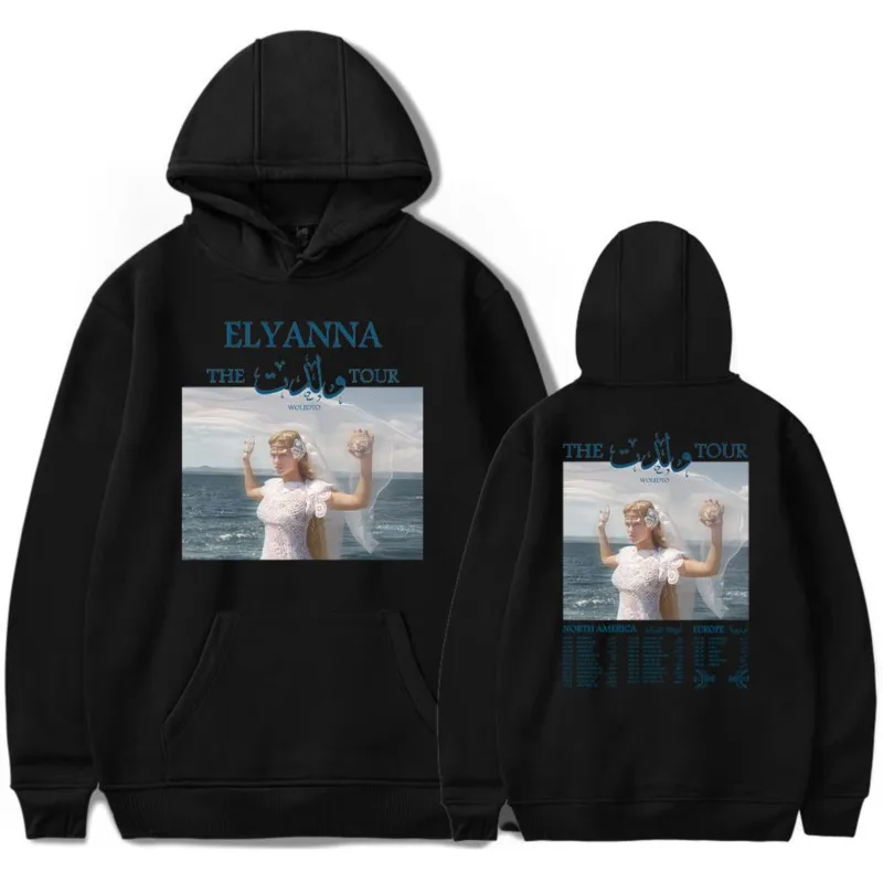 

Elyanna Hoodie The Woledto Tour Merch Men/Women Unisex Cosplay Long Sleeve Sweatshirt Hooded Streetwear