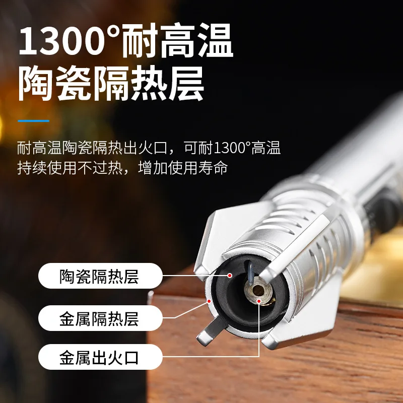 Nuevo encendedor de cigarrillos lleno de aire de mano a prueba de viento butano Camping encendedor de moxibustión Gadget para hombres PISTOLA DE PULVERIZACIÓN al por mayor