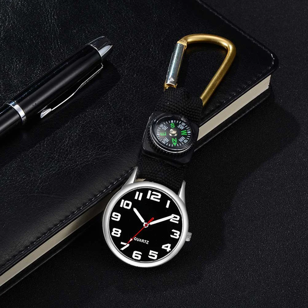 

Nurse Pocket Watch Hospital Medical Staff Simple Fashion Mountaineering Watches Durable Dual-Use Carabiner Design Yellow Outdoor