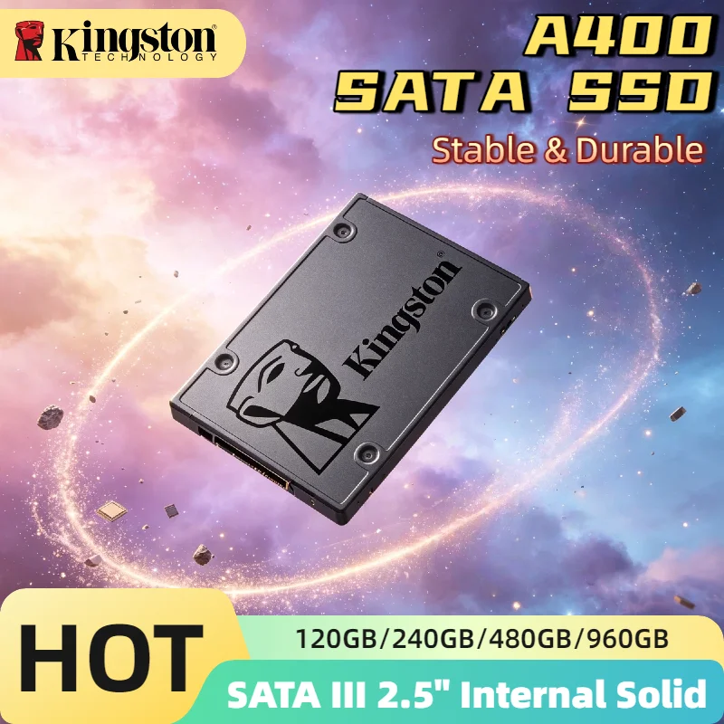 

Kingston A400 960GB 480GB 240GB 120GB Internal SSD 2.5 Inch SATA III Solid State Drive for Laptop Desktop PC Pro Unit