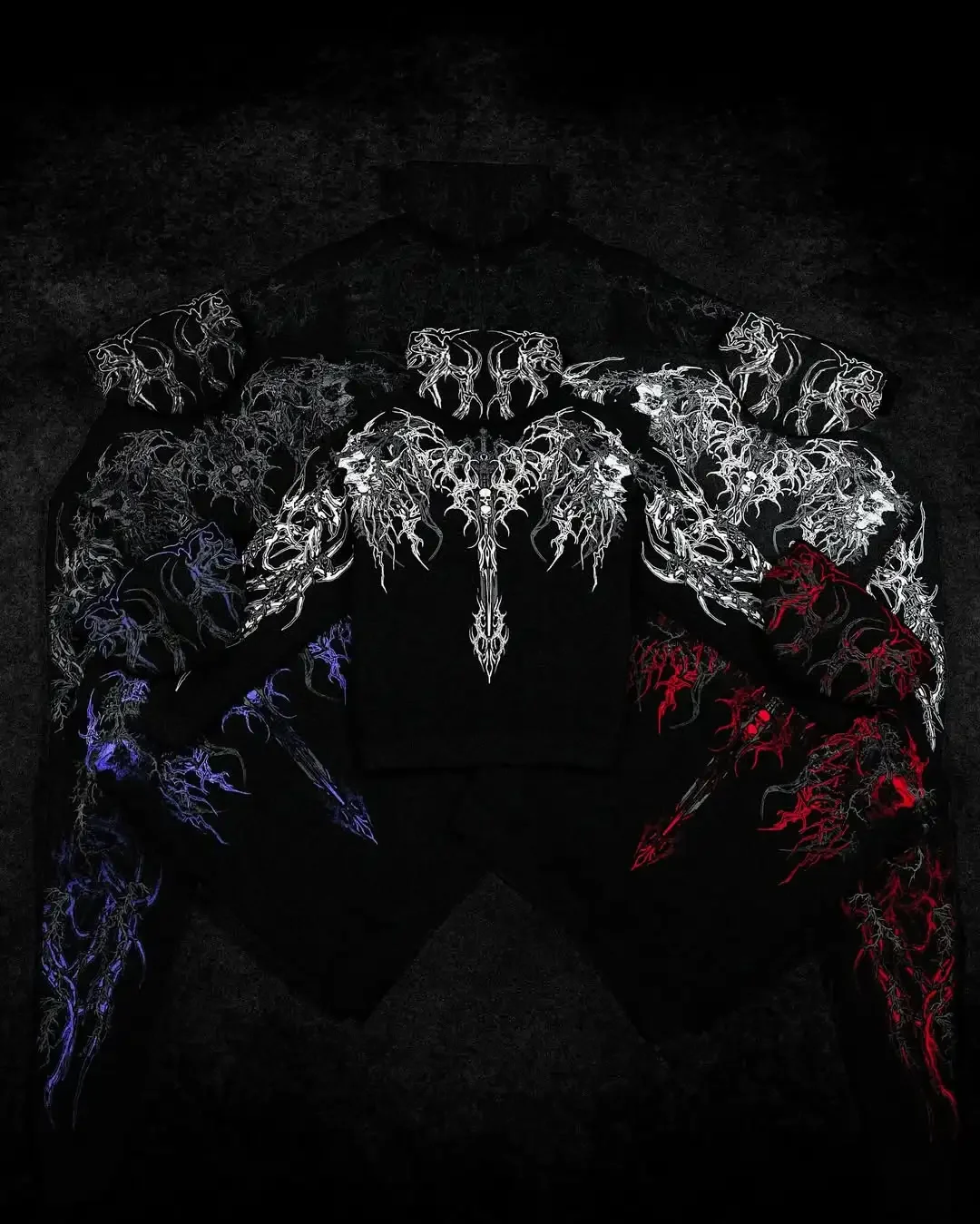 

Y2K Breathedivinity Unisex Sportswear Gothic Hoodie Oversized New Fashion Long Sleeved Pullover Dark Textured Printed Gmy Jacket
