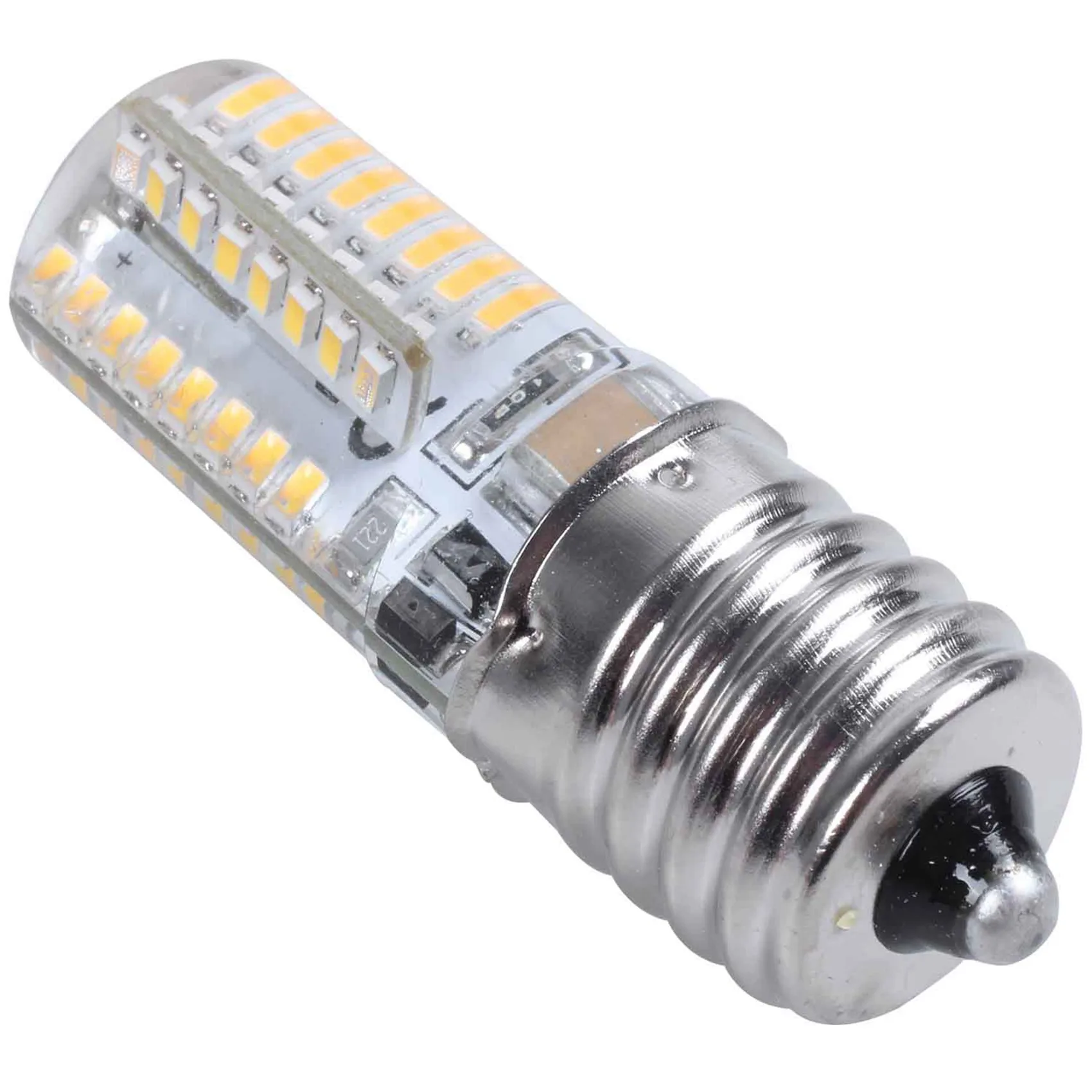 75STO-2X E17 ซ็อกเก็ต 5W 64 หลอดไฟ LED 3014 SMD แสงสีขาว AC 110V-220V