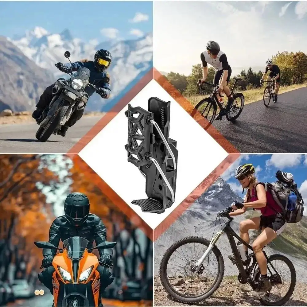 Adjustable Motorcycle Bike Cup Holder Handlebar Water Bottle Bike Mount For 32-77mm for bicycles image 5