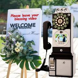 Voice video message book phone wedding guest video blessing sign-in book new fashion audio phone video Recorder guestbook