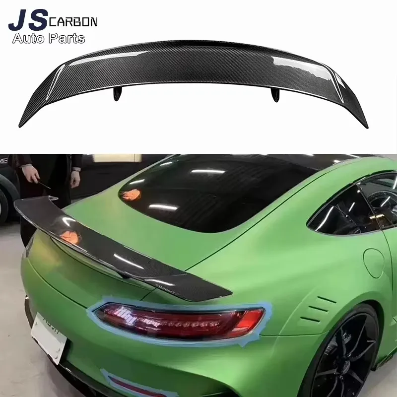 For Mercedes Benz AMG GT GTR GTS Carbon Fiber Rear Deck Spoiler Duckbill Car Wing  Retrofit the rear wing body kit