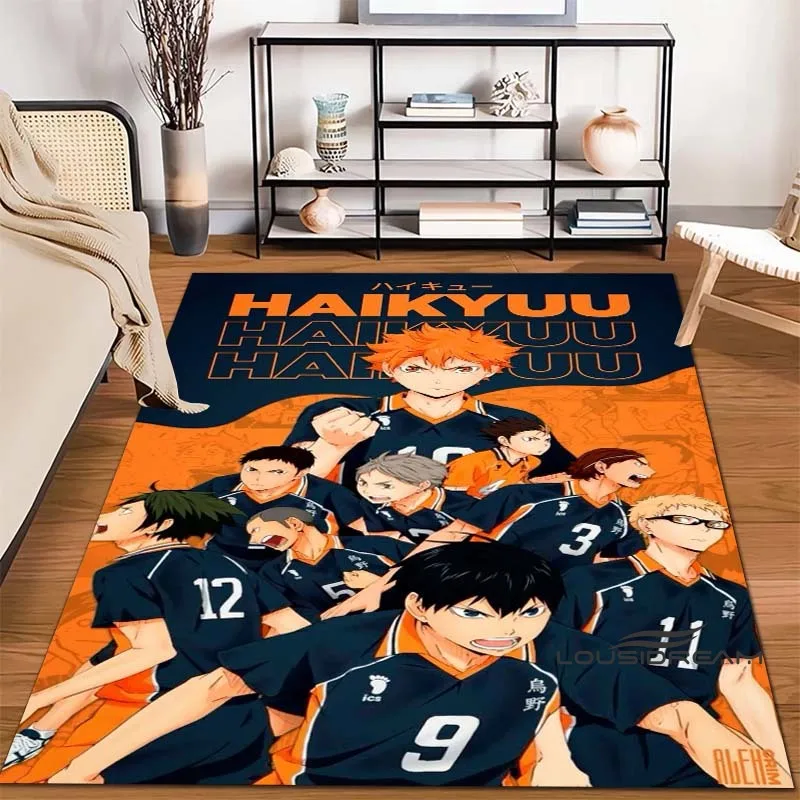 Volleyball Boy Printed Carpet Beautiful Cartoon, Living Room, Children's Bedroom Carpet, Yoga Carpet, Large Carpet, Decoration,