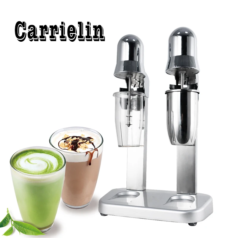 BEIJIAMEI Commercial Milk Tea Mixer Double Head Milkshake Machine Drink Mixer Blender Milk Shaker Milk Bubble Mixing Machine