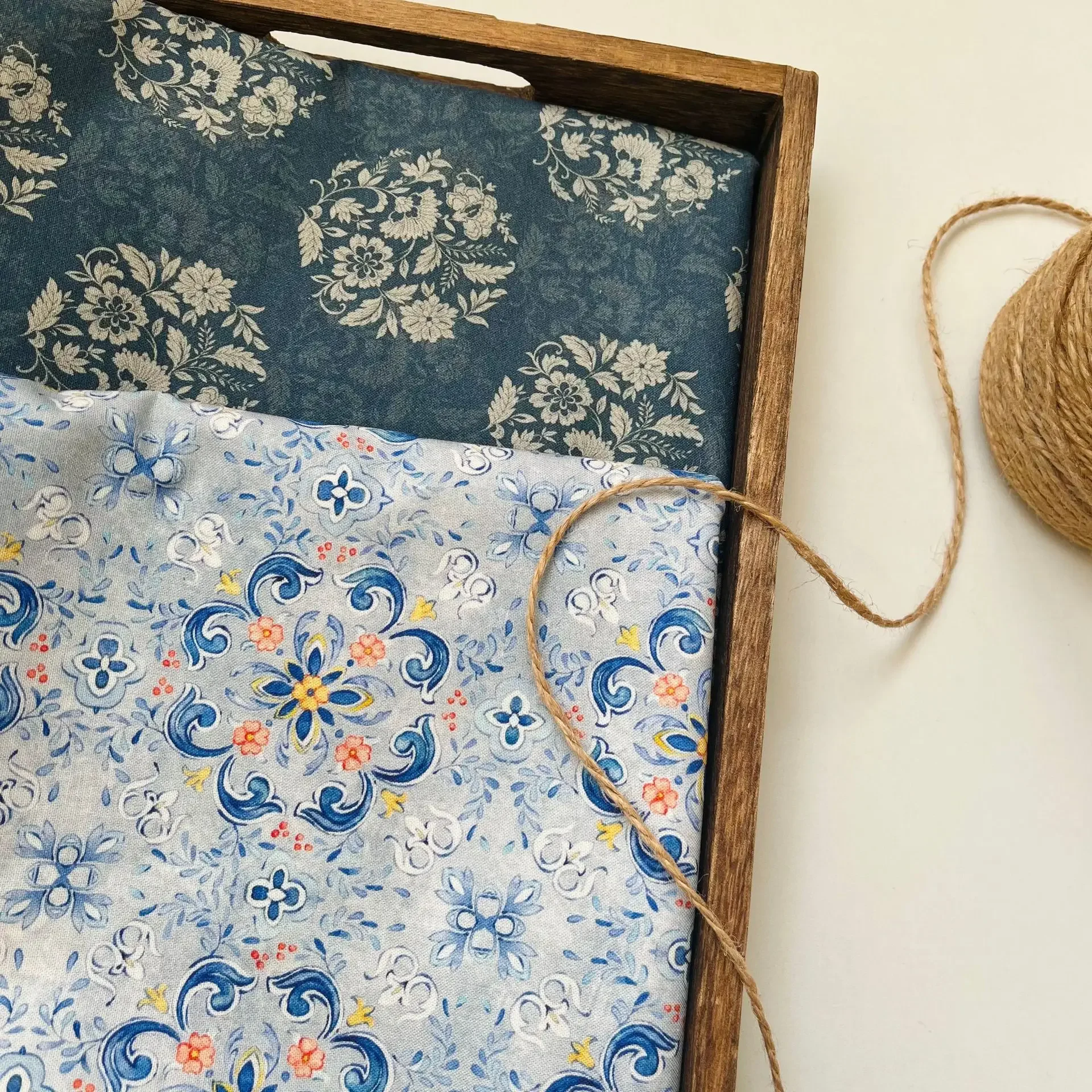 

100% Cotton Vintage Floral Print Fabric for Sewing Women's Dress Shirts Hanfu Children Clothing Handmade Fabric