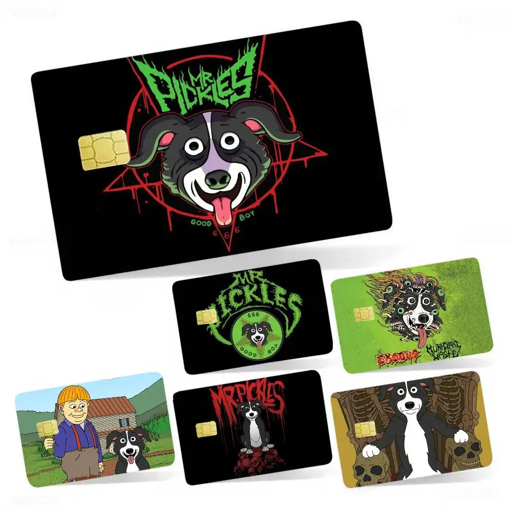 

Cool Cartoon Mr. P-Pickles 4pcs 1Set Film Skin for Debit Credit Bank Visa Card Decal Cover