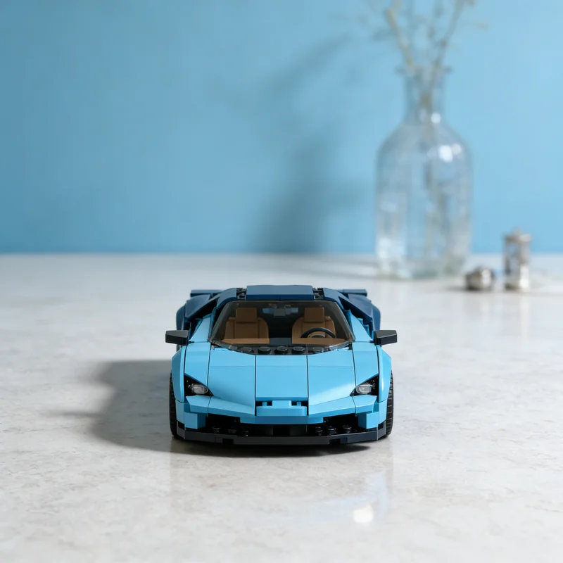 

Набор строительных блоков MOC Bugatti Vision GT Street Conversion City Champions, 281 деталь, модель для сборки, игрушка-подарок, креативный коллекционный предмет для демонстрации на столе