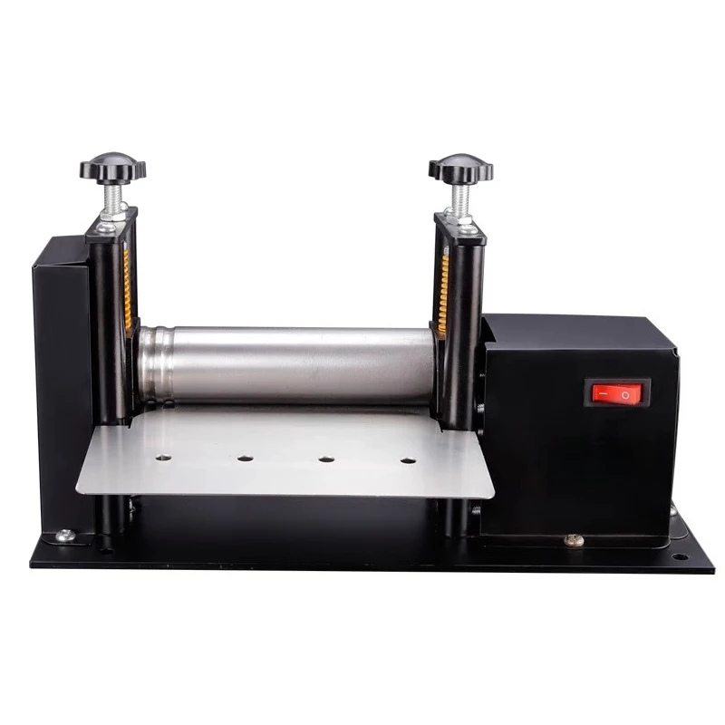 Electric Hand Crank Small Leather Drawing Machine, Shoulder Strap Tube Pressing Leather Machine, Laminating Machine
