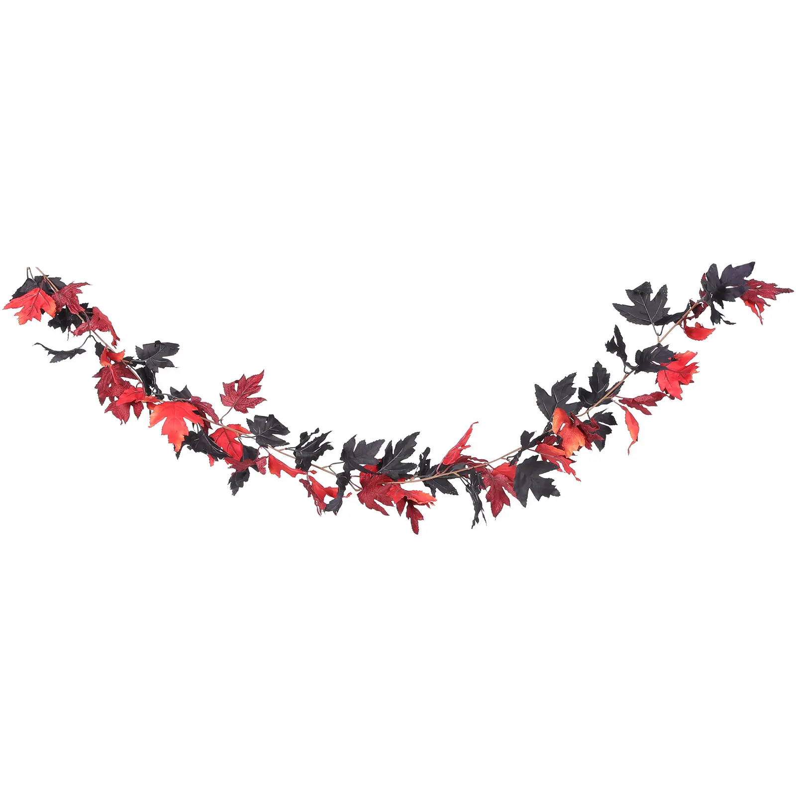 

Simulated Maple Leaf Rattan Garlands Halloween Vine Decoration Decorations Indoor Artificial Plants Faux Outdoor Vines