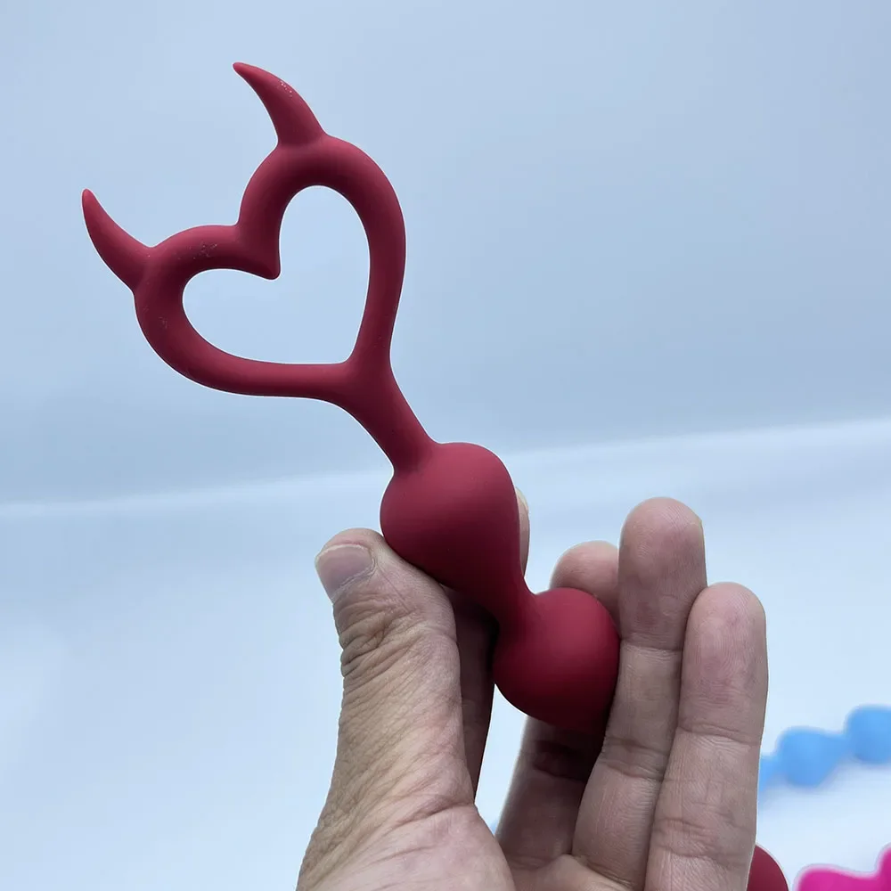 Маленькие анальные шарики, длинная Анальная пробка, силиконовые анальные секс-игрушки для женщин и мужчин, массажер простаты, анальный расширитель, продукт секса для начинающих